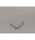 Baldwin Linear Pendant 2m 6 x G9 Polished Chrome/Chrome/Frosted Type G Shade-11