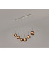 Baldwin Linear Pendant 2m 6 x G9 Polished Chrome/Copper/Frosted Type G Shade-3