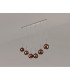 Baldwin Linear Pendant 2m 6 x G9 Polished Chrome/Copper/Frosted Type G Shade-11
