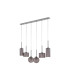 Baldwin Linear Pendant 2m 6 x G9 Polished Chrome/Smoked/Frosted Type A