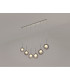 Baldwin Linear Pendant 2m 6 x G9 Polished Chrome/Smoked/Frosted Type G Shade-3