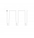 Decorative Hanging Ceiling Pendant Matt White Matt Black 3x E27 / 75cm x 300cm - 1