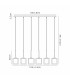 Baldwin Linear Pendant 2m 6 x G9 French Gold/Chrome/Clear Type H Shade-2