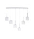Baldwin Linear Pendant 2m 6 x G9 Polished Chrome/Frosted/Clear Type H Shade-4