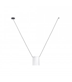 Decorative Hanging Ceiling Pendant Matt White Matt Black 1x E27 / 175cm x 200cm - 1