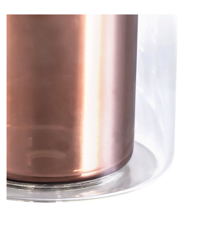 Baldwin Linear Pendant 2m 6 x G9 Polished Chrome/Copper/Clear Type H Shade-10