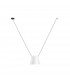 Decorative Hanging Ceiling Pendant Matt White Matt Black 1x E27 / 175cm x 200cm - 1