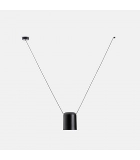Decorative Hanging Ceiling Pendant Matt Black 1x E27 / 75cm x 100cm - 1