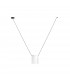 Decorative Hanging Ceiling Pendant Matt White Matt Black 1x E27 / 75cm x 100cm - 1