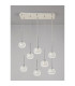 Baldwin Linear Pendant 2m 6 x G9 French Gold/Frosted/Clear Type M Shade-12