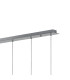Baldwin Linear Pendant 2m Curved Cone Glass (U) 6 Light G9 Polished Chrome/Iridescent/Opal-5