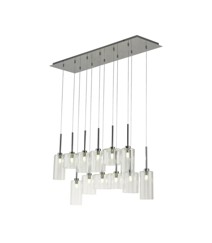 Baldwin Linear Pendant 2m 12 x G9 Polished Chrome/Clear Type A