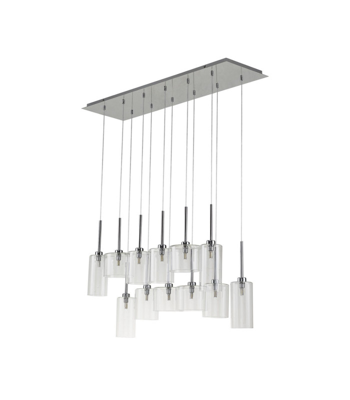 Baldwin Linear Pendant 2m 12 x G9 Polished Chrome/Clear Type A