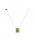 Decorative Hanging Ceiling Pendant Matt Black Painted Gold 1x E27 / 75cm x 100cm - 1