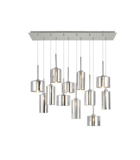 Baldwin Linear Pendant 2m 12 x G9 Polished Chrome/Chrome Type A