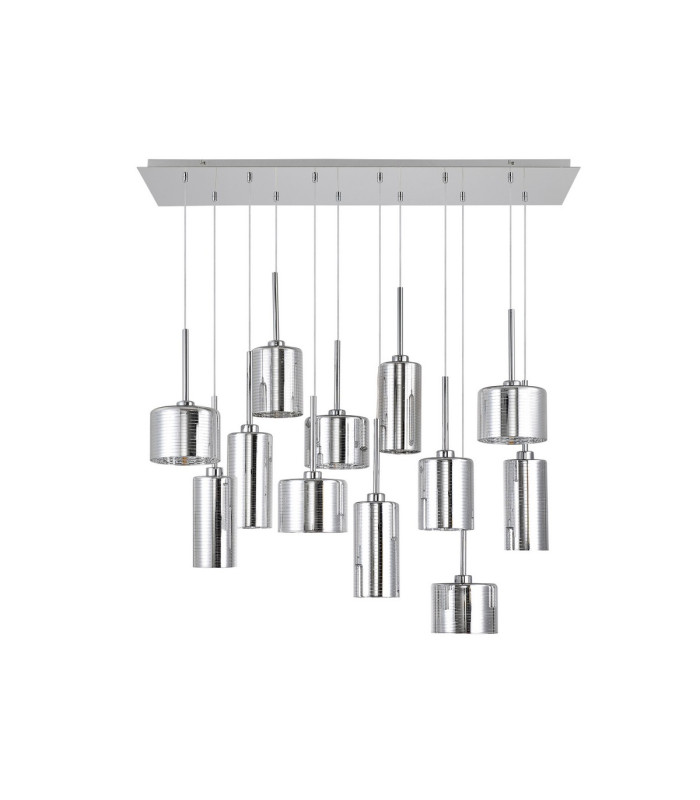 Baldwin Linear Pendant 2m 12 x G9 Polished Chrome/Chrome Type A