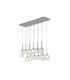 Baldwin Linear Pendant 2m 12 x G9 Polished Chrome/Clear/Frosted Type A