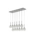Baldwin Linear Pendant 2m 12 x G9 Polished Chrome/Clear/Frosted Type G Shade-4