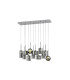 Baldwin Linear Pendant 2m 12 x G9 Polished Chrome/Chrome/Frosted Type A