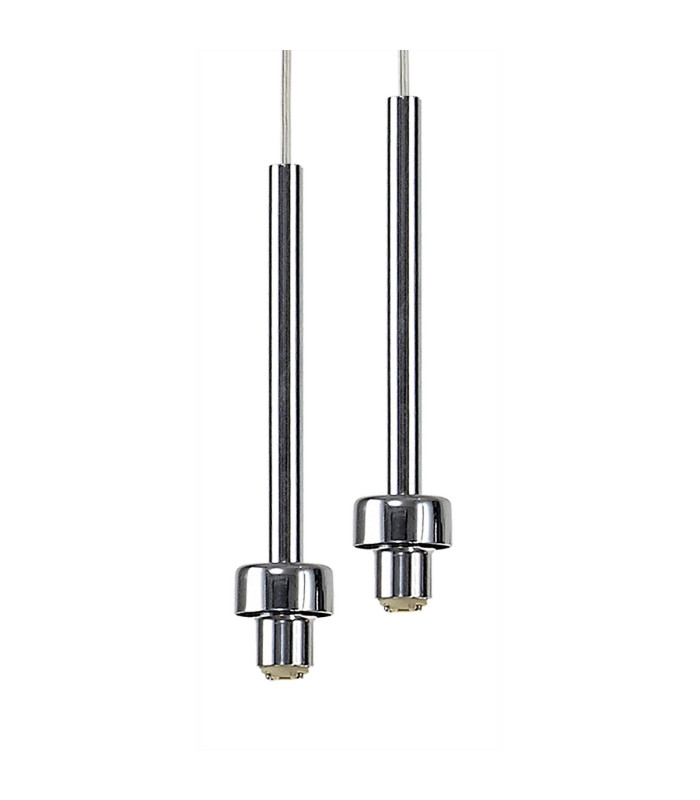 Baldwin Linear Pendant 2m 12 x G9 Polished Chrome/Iridescent/Frosted Type G Shade-7
