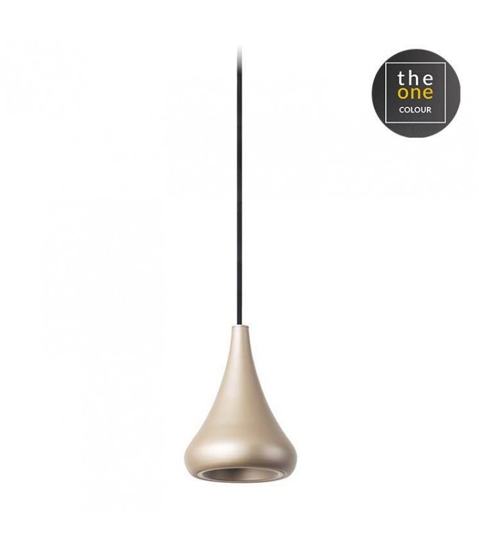 LED Dome Ceiling Pendant Painted Gold Phase Cut Dimming 13cm 1185lm 2700K - 1