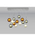 Baldwin Linear Pendant 2m 12 x G9 Polished Chrome/Chrome/Frosted/Copper/Cognac Type G Shade-3