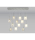 Baldwin Linear Pendant 2m 12 x G9 Polished Chrome/Frosted/Clear/Cognac Type H Shade-3