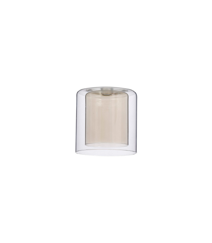 Baldwin Linear Pendant 2m 12 x G9 Polished Chrome/Frosted/Clear/Cognac Type H Shade-12