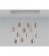 Baldwin Linear Pendant 2m 12 x G9 Polished Chrome/Copper/Clear Type H Shade-11