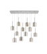 Baldwin Linear Pendant 2m 12 x G9 Polished Chrome/Gold/Clear Type H Shade-4