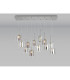 Baldwin Linear Pendant 2m 12 x G9 Polished Chrome/Chrome/Clear/Smoked Type H Shade-3