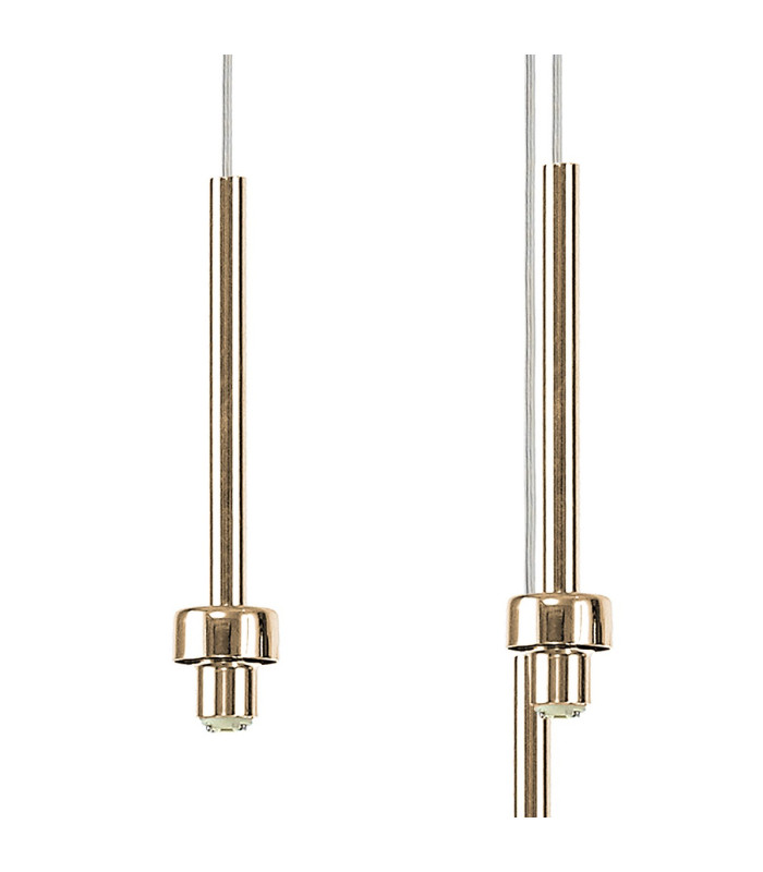 Baldwin Linear Pendant 2m Curved Cone Glass (U) 12 Light G9 French Gold/Iridescent/Opal/Matt Gold-10