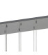 Baldwin Linear Pendant 2m Curved Cone Glass (U) 12 Light G9 Polished Chrome/Iridescent/Opal-7