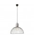Cage Ceiling Pendant Matt Black Cement 1x E27 48.7cm - 1