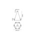 Baldwin Round Fixed Pendant Curved Cone Glass (U) 6 Light G9 French Gold/Iridescent/Opal-2