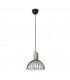 Cage Ceiling Pendant Matt Black Cement 1x E27 24.7cm - 1