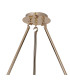 Baldwin Round Fixed Pendant Curved Cone Glass (U) 6 Light G9 French Gold/Iridescent/Opal-5
