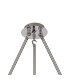 Baldwin Round Fixed Pendant Curved Cone Glass (U) 6 Light G9 Polished Chrome/Iridescent/Opal-5