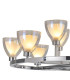 Baldwin 92cm Round Telescopic Pendant Curved Cone Glass (U) 8 + 4 Light G9 Polished Chrome/Iridescent/Opal-7