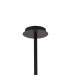 Baldwin 92cm Round Telescopic Pendant Curved Cone Glass (U) 8 + 4 Light G9 Satin Black/Iridescent/Opal-5
