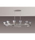 Baldwin Oval Telescopic Pendant Curved Cone Glass (U) 10 Light G9 Polished Chrome/Iridescent/Opal-11