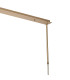 Baldwin Rectangle Telescopic Pendant Curved Cone Glass (U) 10 Light G9 French Gold/Iridescent/Opal-7