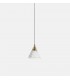LED 1 Light Dome Ceiling Pendant Gold Matt White 13cm 725lm 2700K - 1