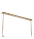 Baldwin Rectangle Telescopic Pendant Curved Cone Glass (U) 10 Light G9 French Gold/Iridescent/Opal-8