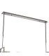 Baldwin Rectangle Telescopic Pendant Curved Cone Glass (U) 10 Light G9 Polished Chrome/Iridescent/Opal-5