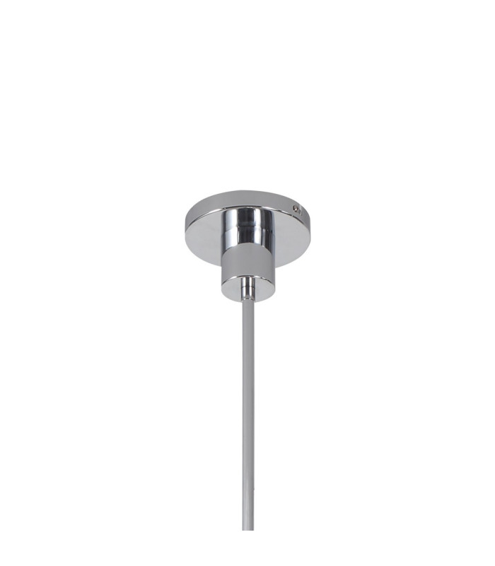 Baldwin 113cm 2-Tier Pendant Curved Cone Glass (U) 20 Light G9 Polished Chrome/Iridescent/Opal-5