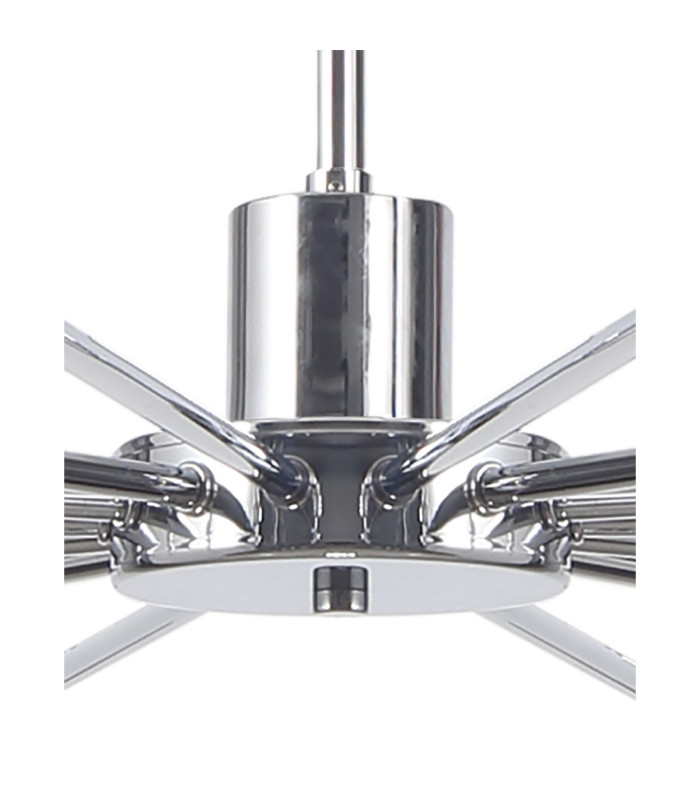 Baldwin 113cm 2-Tier Pendant Curved Cone Glass (U) 20 Light G9 Polished Chrome/Iridescent/Opal-11