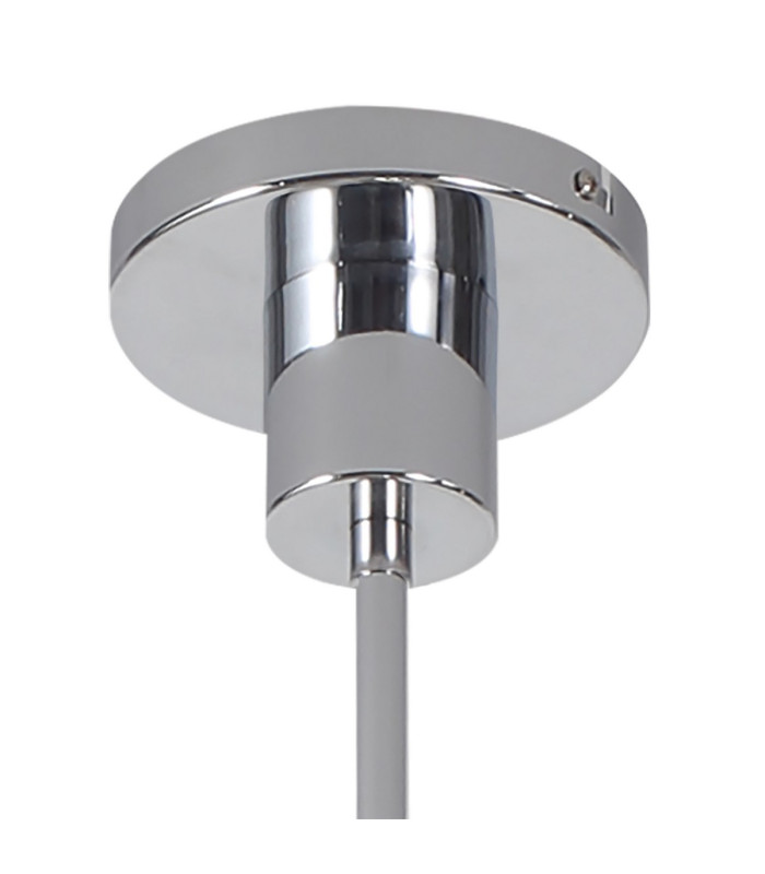 Baldwin 113cm 2-Tier Pendant Curved Cone Glass (U) 20 Light G9 Polished Chrome/Iridescent/Opal-12