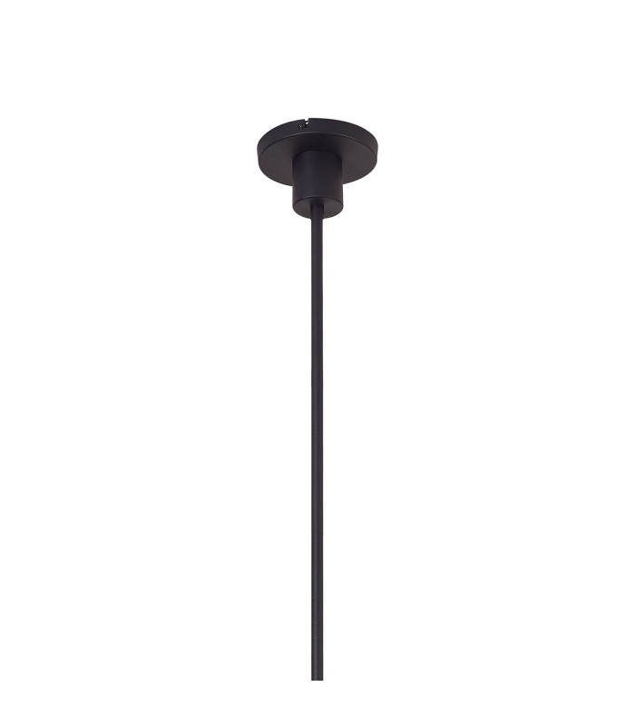 Baldwin 113cm 2-Tier Pendant Curved Cone Glass (U) 20 Light G9 Satin Black/Iridescent/Opal-5