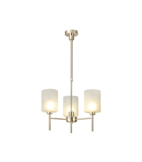 Baldwin 52cm Telescopic/Semi Flush 3 x G9 French Gold/Frosted Type B Shade-1